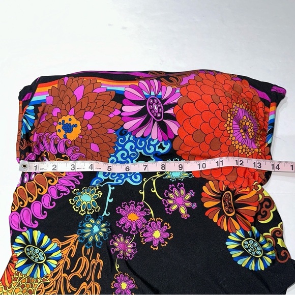 Trina Turk Electric Reef Bandeau One Piece Swimsuit - Picture 8 of 10